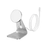 BASE DE CARGA INALAMBRICO MAGSAFE 15W PLATA VENTION